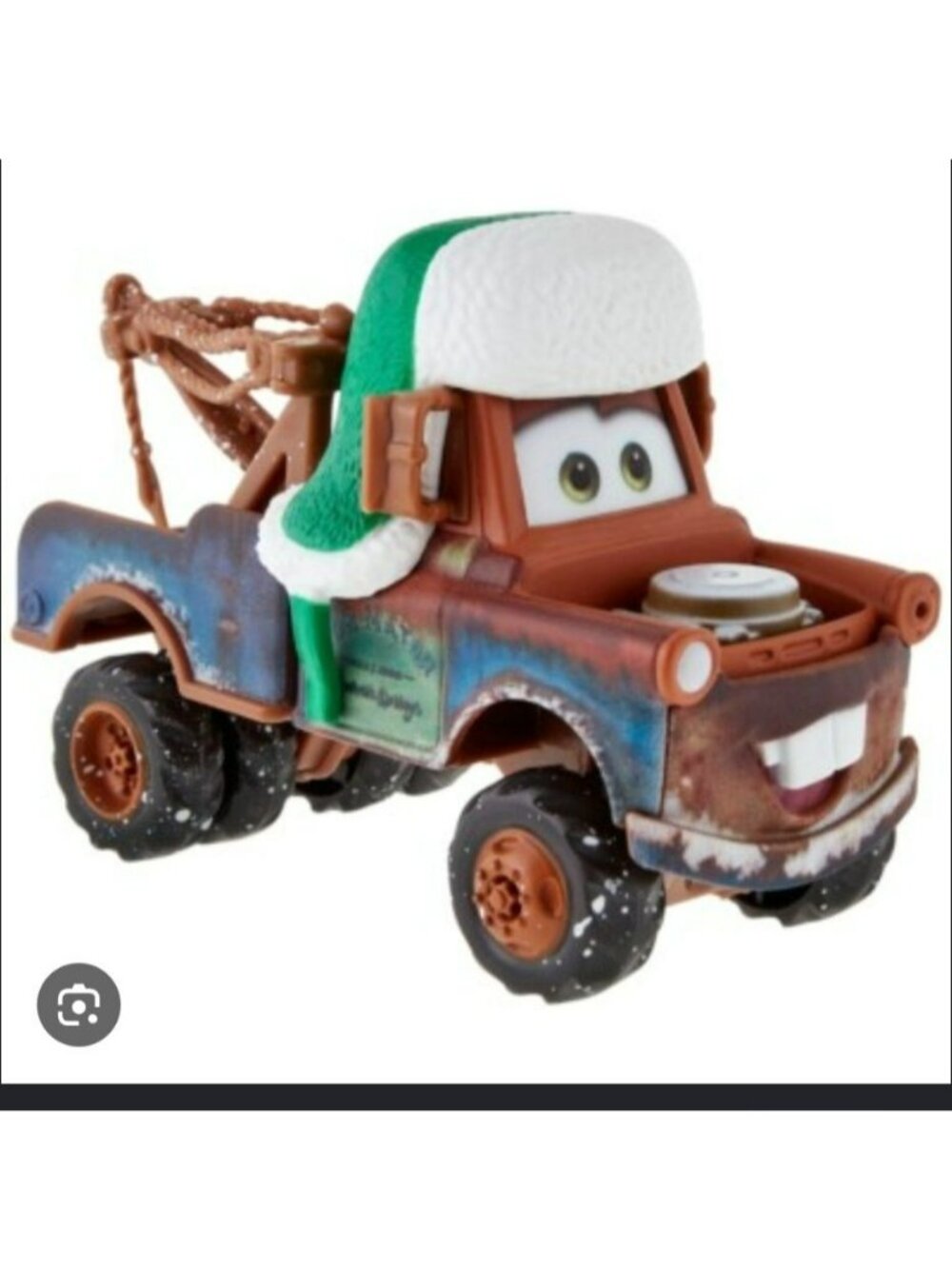 Disney Pixar Cars Whee-Hoo Winter Christmas Mater Diecast Truck Toy - Festive De